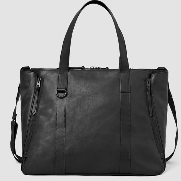Dray Holdall leather travel duffle zipped tote bag